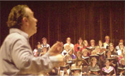 Mark Elder rehearsing the Choir